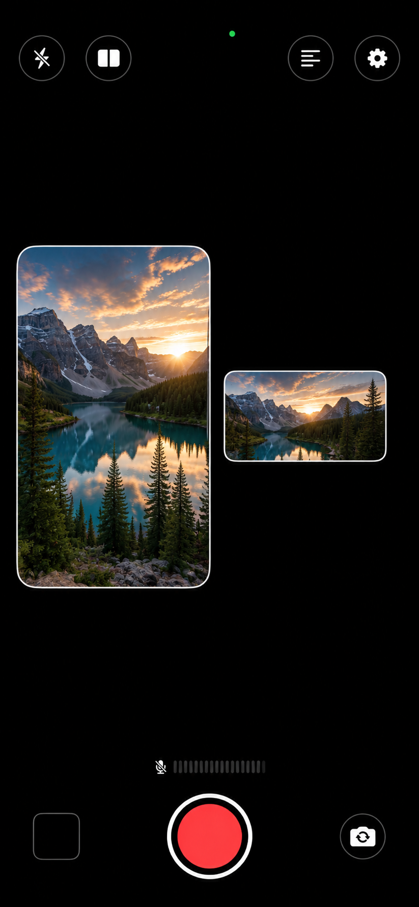 Side-by-side dual camera